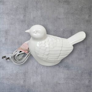 Pillowfort Target Home Decor Bird Light Desktop Night Light White‎ Ceramic